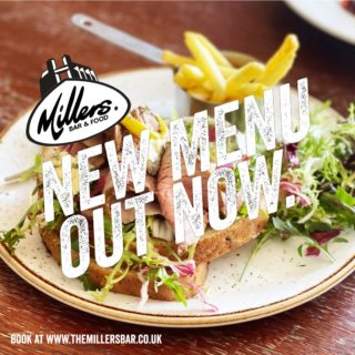 Our new menus are going live! Designed by new head chef Jamie, we've got a fresh look to our lunch, main and Sunday menus - plus the usual popular kids menu.
Hope you like them - and don't forget to keep an eye out on the daily specials board for new dishes and maybe a few Millers classics.
Lunch menu 12-5pm Weds-Sat
Main menu 12-8pm Weds-Sat
Sunday menu 12-6pm
Just pop in Weds-Sun or book/see menus at www.themillersbar.co.uk