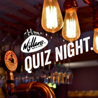 Question: where does a cool pub quiz?
Answer: right here and it's this Thursday!
⏳ Starts 8pm
⏳ Teams of up to 6
⏳ £2.50pp entry & includes supper
⏳ Book a table at themillersbar.co.uk