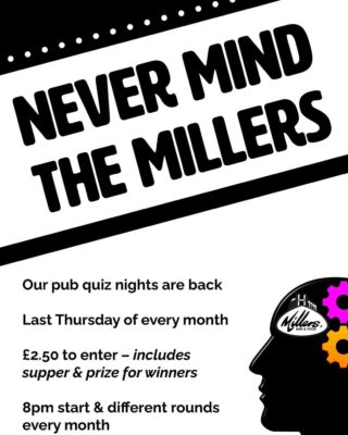 Our quiz night is back tomorrow, Thursday Nov 25 from 8pm.
Then we have a festive edition after that on Thursday December 30 at 8pm.
Then a January one the last Thursday of the month to look forward to.
#NoGooglingIt #Quiz