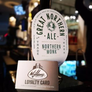 Now serving Great Northern Ale by the legendary @northernmonk 
Don't forget to grab and stamp your new Millers loyalty card 🍺